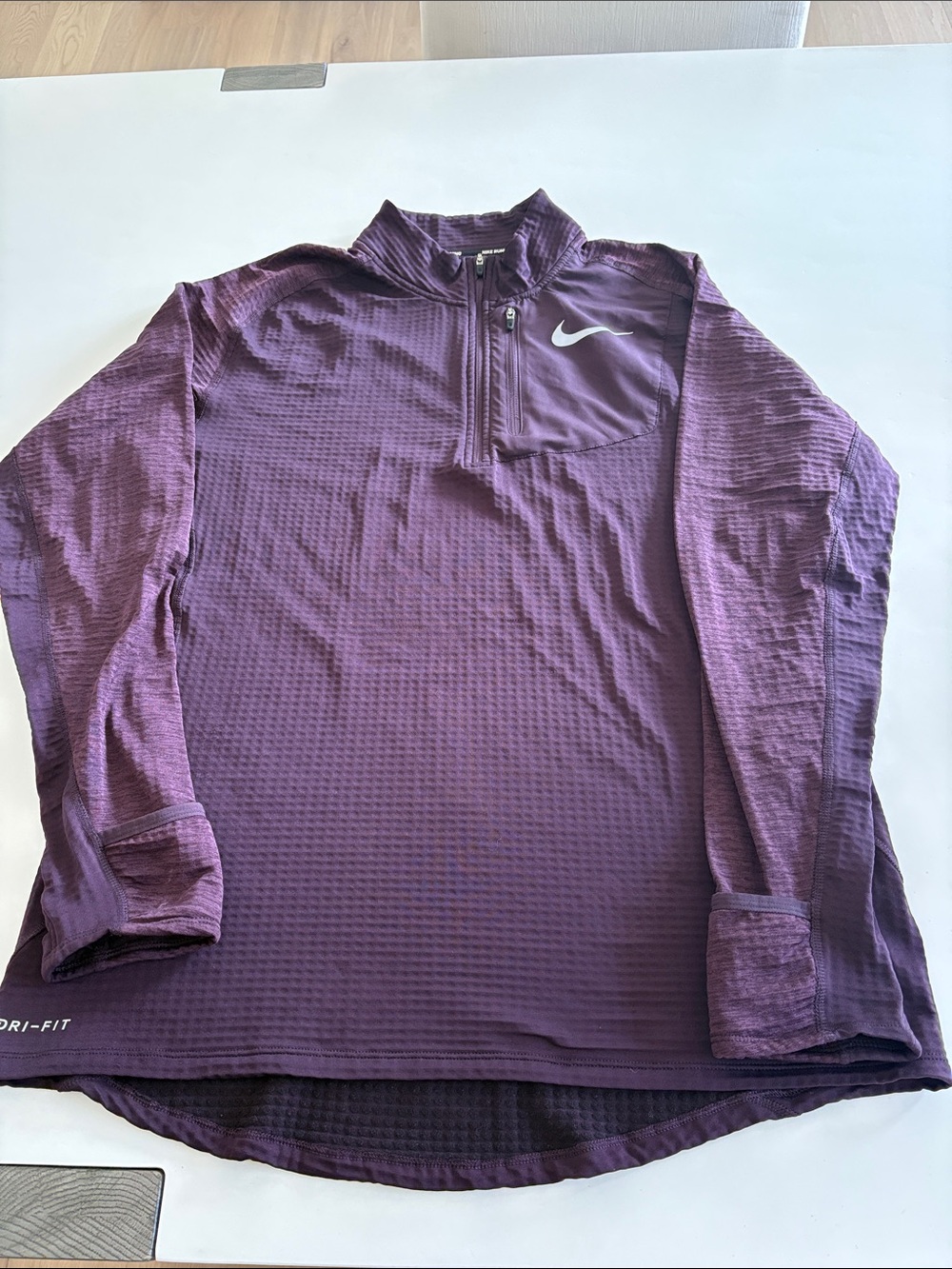 Nike Men’s Purple Quarter-Zip Performance Jacket